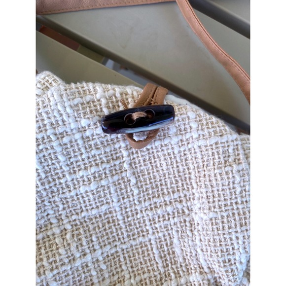 Woven Crossbody Bag Circle Purse Shoulder Bag Toggle‎ Closure Small - Picture 2 of 8